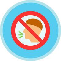 No Talking Vector Icon Design