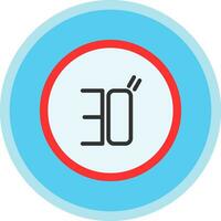 Speed Limit Vector Icon Design