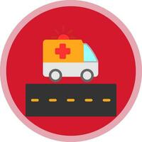 Ambulance Lane Vector Icon Design