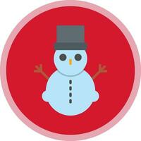 Snowman Vector Icon Design