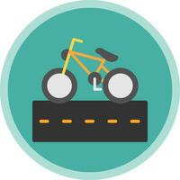 ciclo carril vector icono diseño