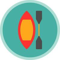 Canoe Vector Icon Design