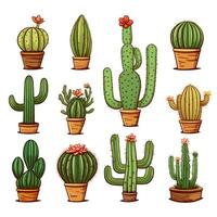 A Sticker Colorful Cactus Flower Vector Illustration Background photo