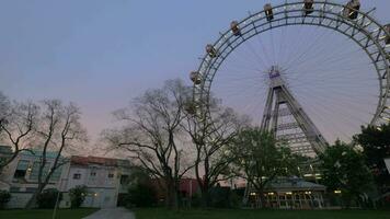 gigante Ferris ruota nel vienna, Austria video