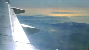 Landschaft Szene, Aussicht von fliegend Flugzeug video