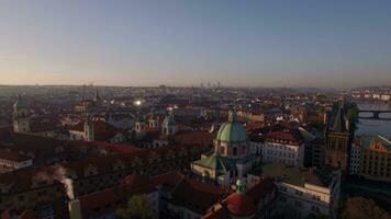 alt Stadt, Dorf von Prag, Antenne Aussicht video