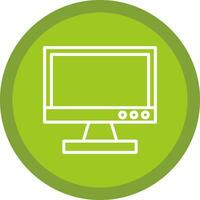 Tv monitor Vector Icon Design