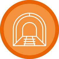 diseño de icono de vector de túnel