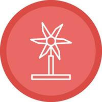 Wind Turbine Vector Icon Design