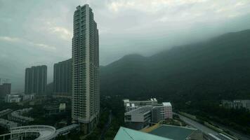 timelapse van slecht weer in hong Kong video