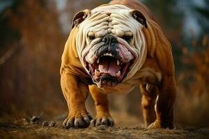 Bulldog dog. Generate Ai photo