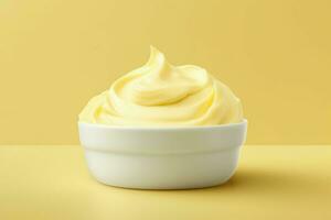 Yellowish Butter background. Generate Ai photo