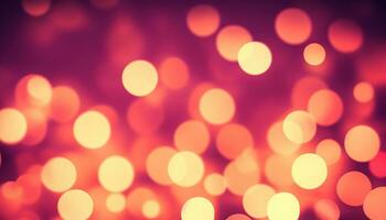 Abstract circular boken nigth background. Lens blured boke effect. AI Generated photo