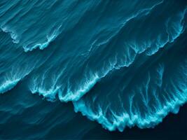 resumen azul agua olas antecedentes con líquido fluido textura ai generado foto