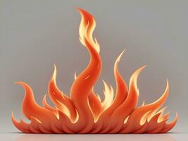 Flame motion on abstract background. Red fire texture, orange burn light. AI Generated photo