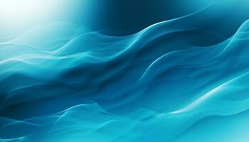 Abstract blue water waves background with liquid fluid texture AI Generated photo