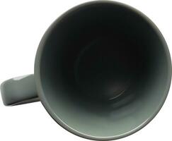 Top view of empty coffee cup. Mug isolated on background AI Generated photo