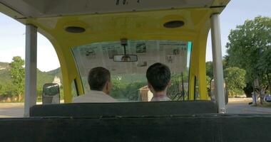 Touristic bus driving to Bai Dinh Temple, Vietnam video