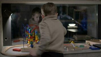 Child playing with toys at home video