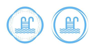 Water Stairs Vector Icon