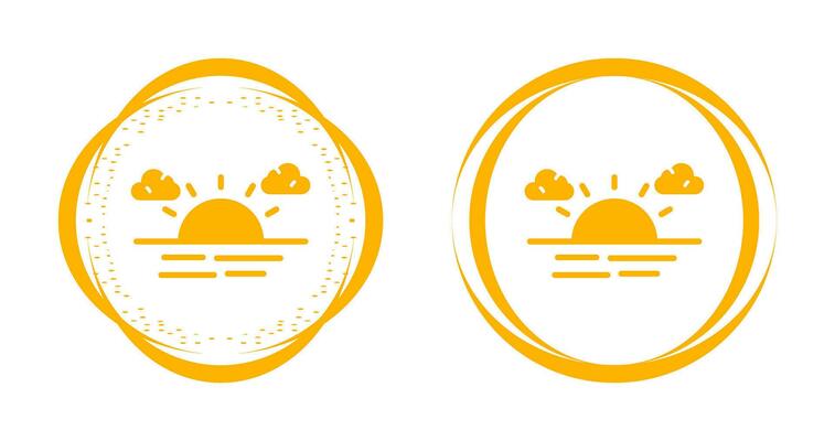 Sunset Vector Icon