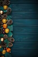 Dark blue Christmas background photo