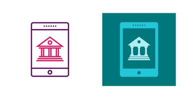 Mobile Banking Vector Icon