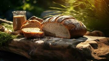 Fresh hot bread. photo