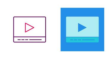 Video Player Vector Icon