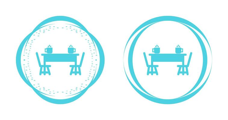 Dining Table Vector Icon
