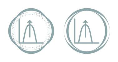 Bell Shaped Graph Vector Icon