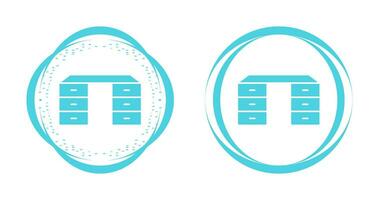 Table with Drawers Vector Icon