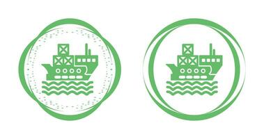 Delivery via Shipping Vector Icon