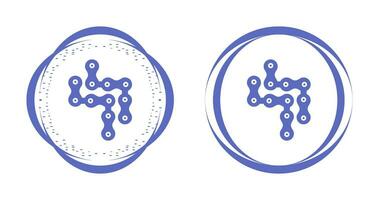 icono de vector de cadena de ciclo