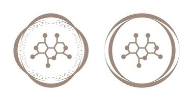 icono de vector de estructura de molécula