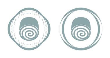 Swiss roll Vector Icon
