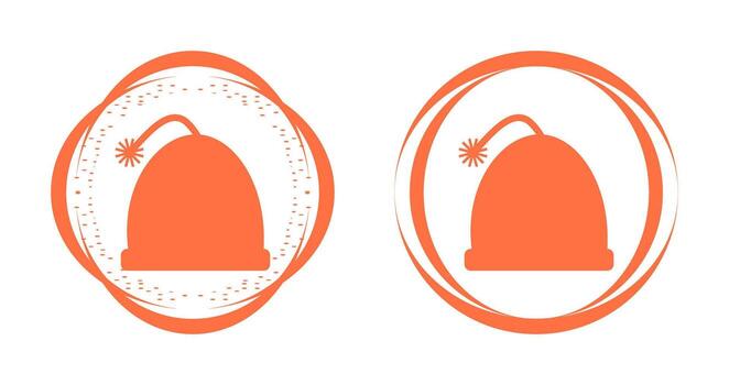 icono de vector de gorra caliente