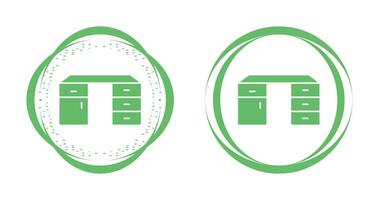 Table with Drawers Vector Icon