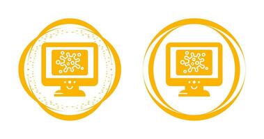 Virus Lcd Vector Icon