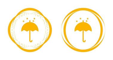 Umbrella with Snow Vector Icon