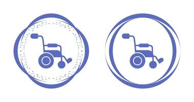 icono de vector de silla de ruedas
