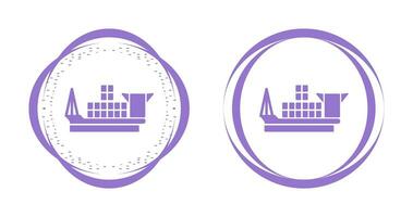 Cargo Ship Vector Icon