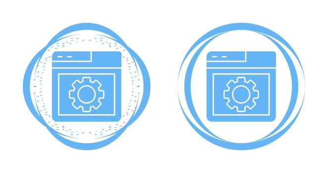 Browser Setting Vector Icon