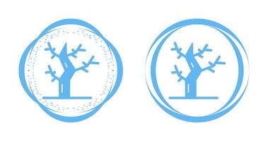 icono de vector de árbol seco