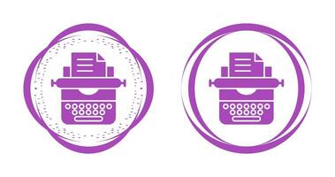 Typewriter Vector Icon