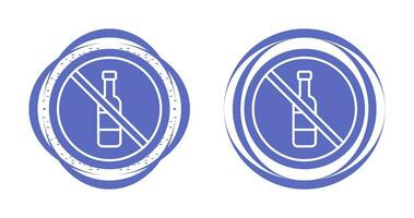 No Alcohol Vector Icon