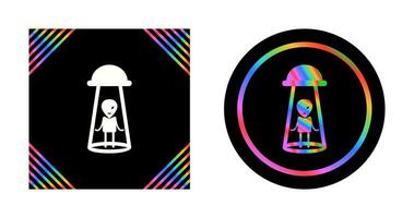 Alien Abduction Vector Icon