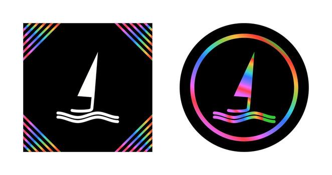 icono de vector de surf
