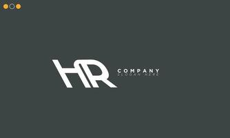 HR Alphabet letters Initials Monogram logo RH, H and R vector