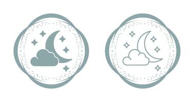 Starry Night Vector Icon